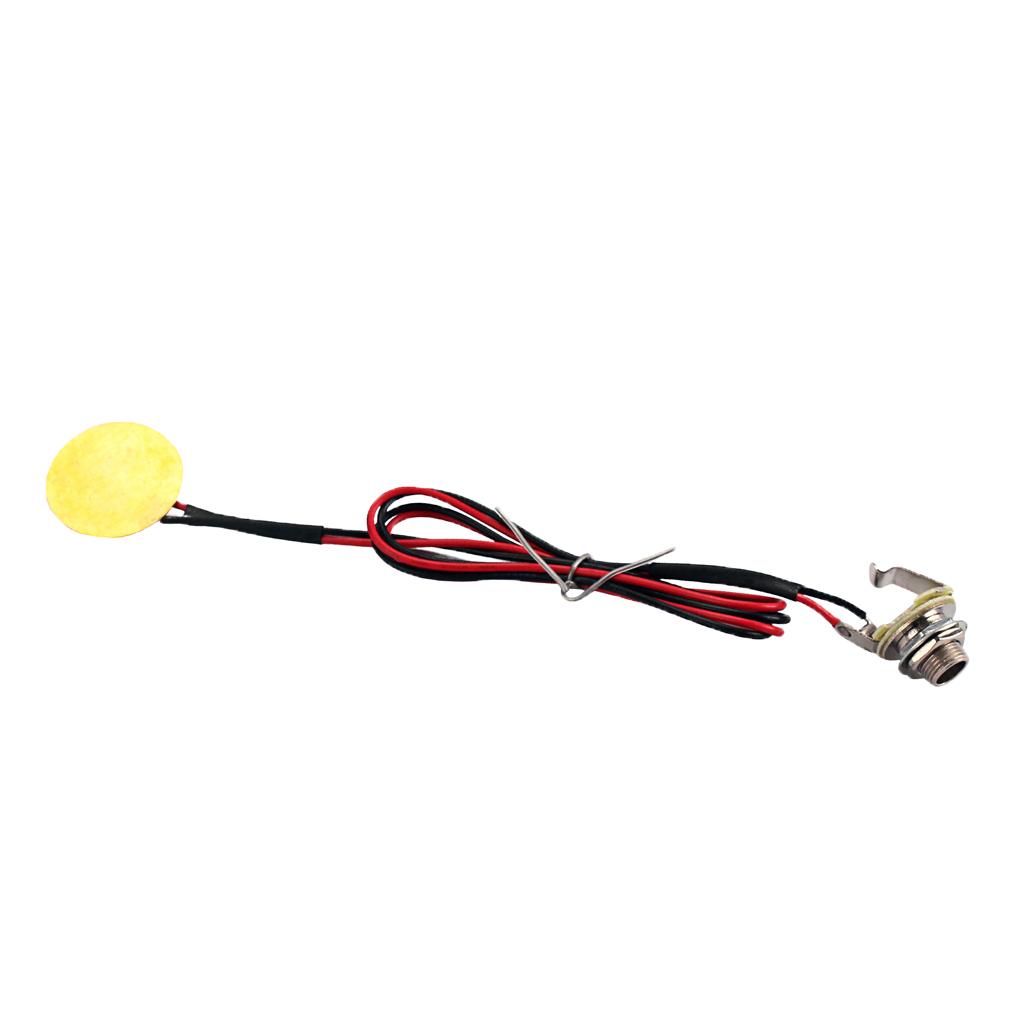 Sunnimix Prewired Piezo Pickup Với 27 Mm Piezo Đĩa Cho Đàn Guitar Đàn Mandolin Đàn Ukulele
