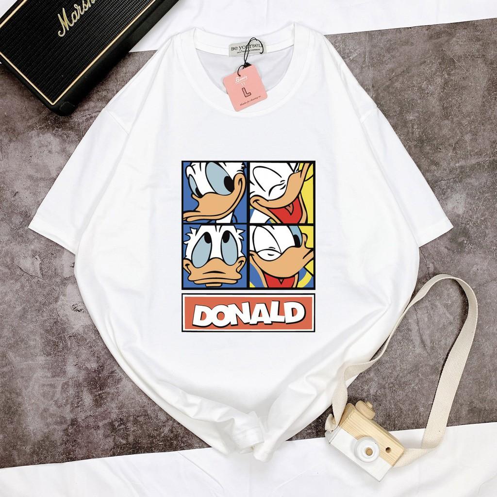 Áo thun unisex Be Yourself size M L XL - VỊT DONALD 4 KHUNG