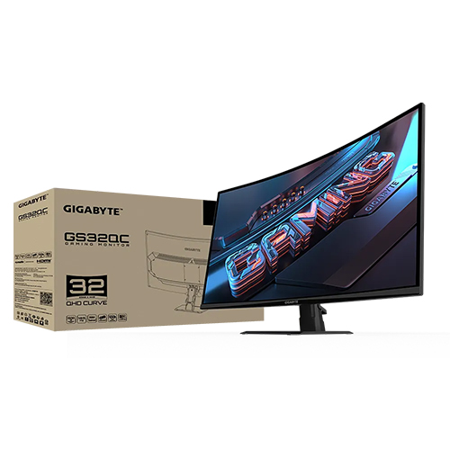 Màn hình LCD Gigabyte Gaming GS32QC (31.5 INCH/QHD/VA/170HZ/1MS/CONG) - Hàng Chính Hãng
