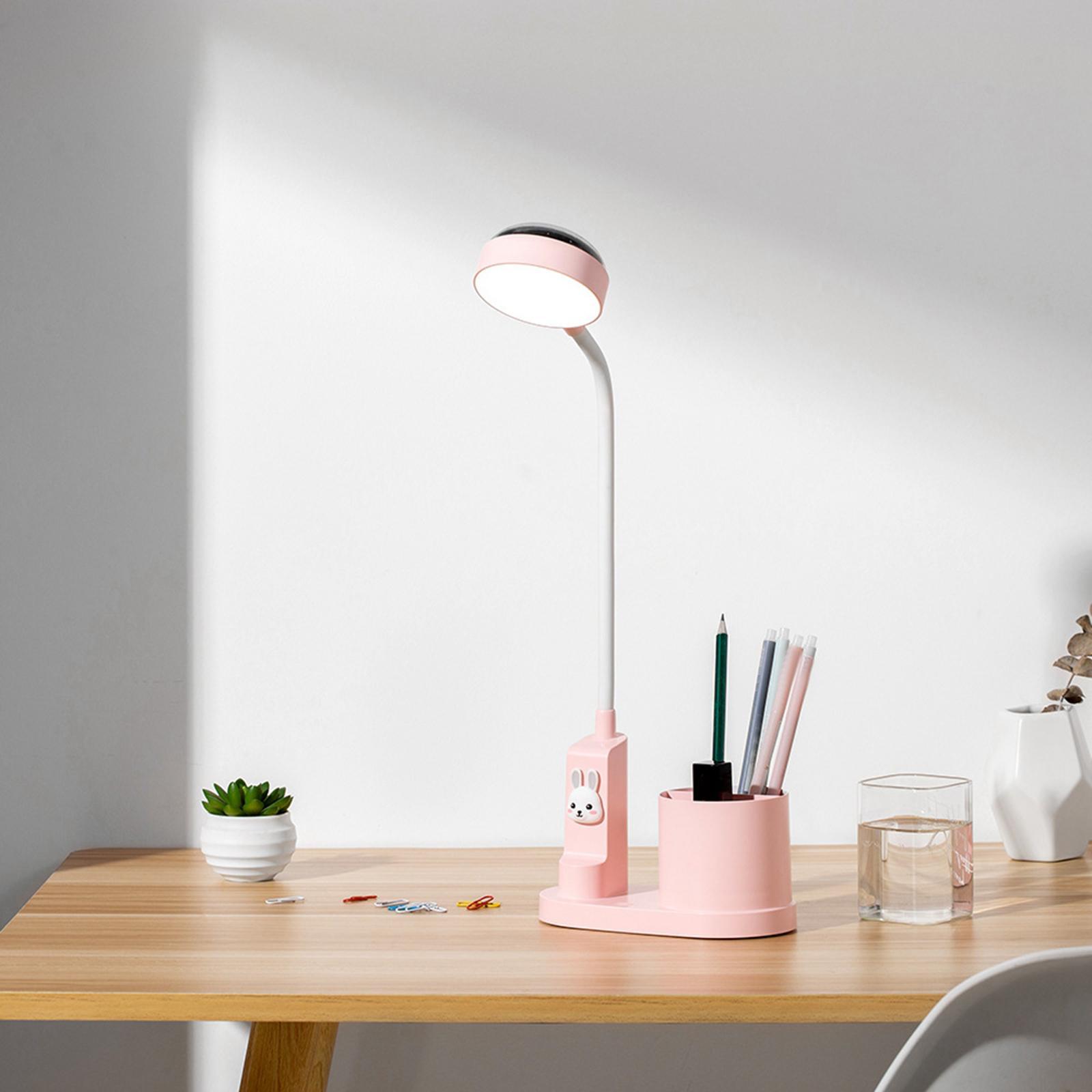 LED Desktop Lamp, Eye Protection Dimming Desk Light, Star Light Pink