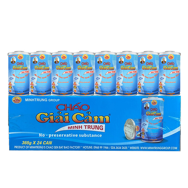 Cháo ăn liền giải cảm Minh Trung combo 3 lon - CHAOGIAICAM 3