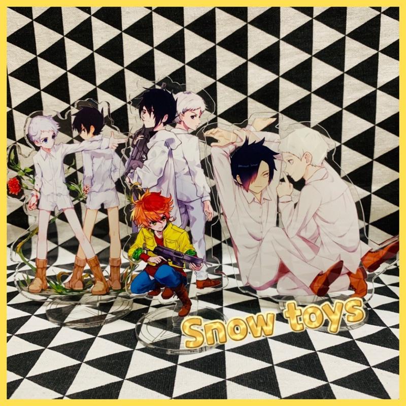 Mô Hình Tượng Standee Acrylic Mica - Miền đất hứa The Promised Neverland - Normal Emma Ray Isabella - 16cm