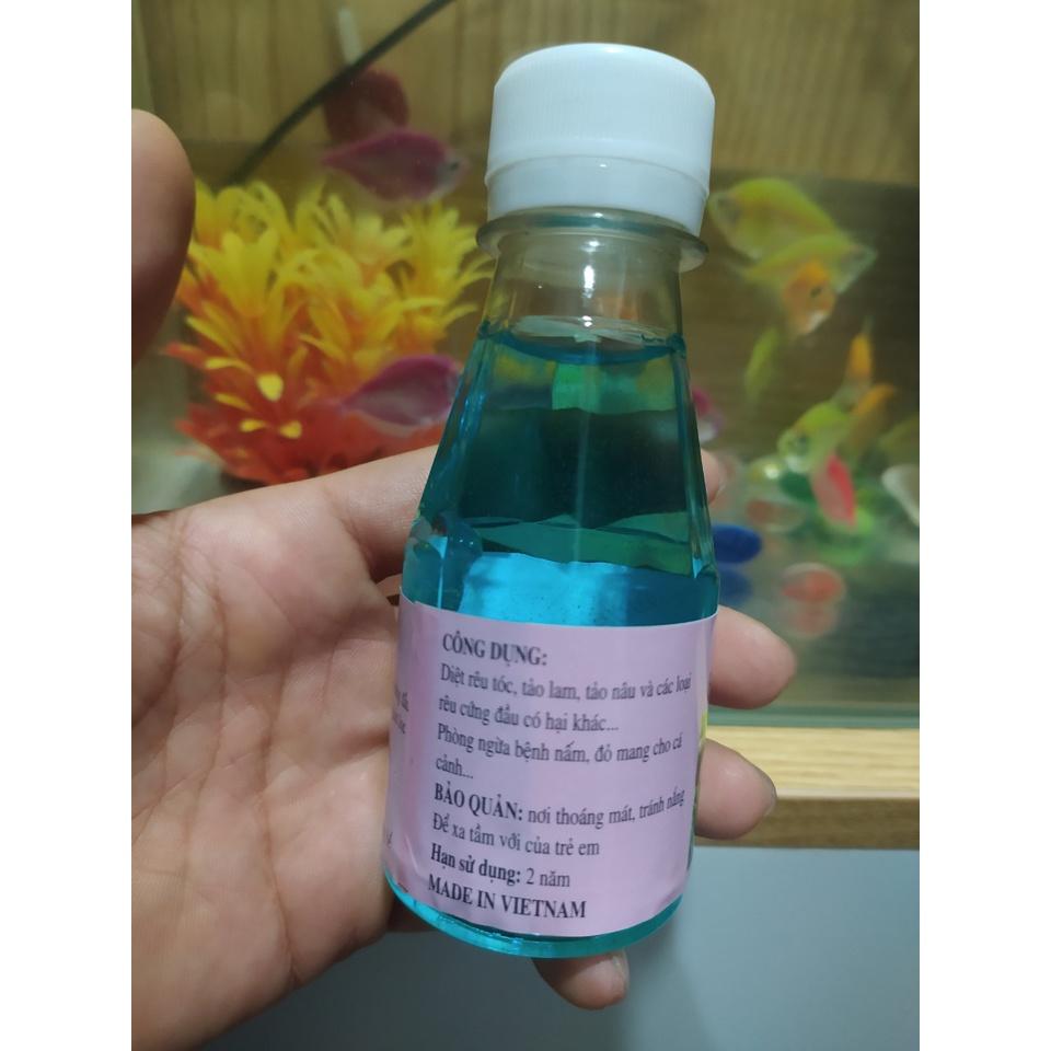 Diêt rêu Hoàng Lan 100ml giúp diệt rêu hại và nấm cây thủy sinh, vật chủ nhiễm rêu trong bể thủy sinh