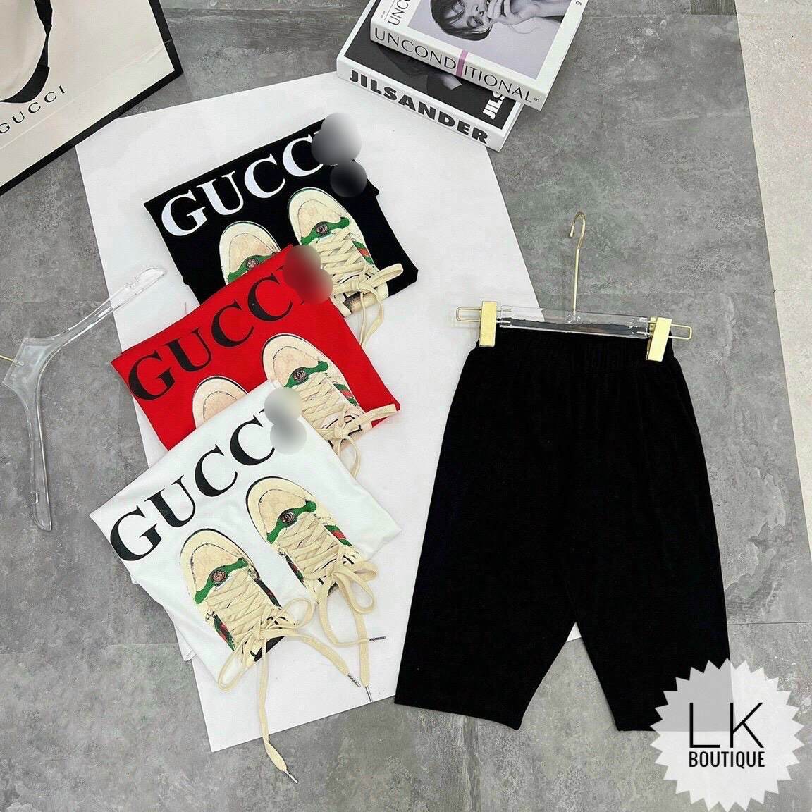 Sét Áo Phông Giày G.C và Quần Legging Siêu Cá Tính