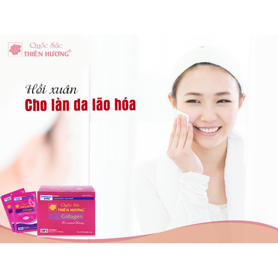 Quốc Sắc Thiên Hương Viên Uống Collagen Plus - HDPHARMA - Cải Thiện Sắc Tố Da Và Giảm Lão Hóa (Hộp 60 Viên)