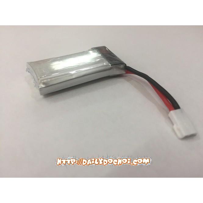 Pin sạc 3.7v dung lượng 400mAh chân cắm trắng dẹt p2.54 cho jx01