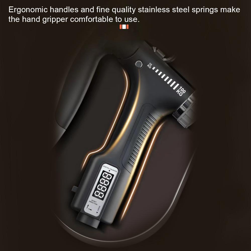 LCD Display Hand Grip Strengthener Arm Muscle Strength Trainer Hand Grip Strength Training Equipment Body Building Gym Exercises Hand Gripper