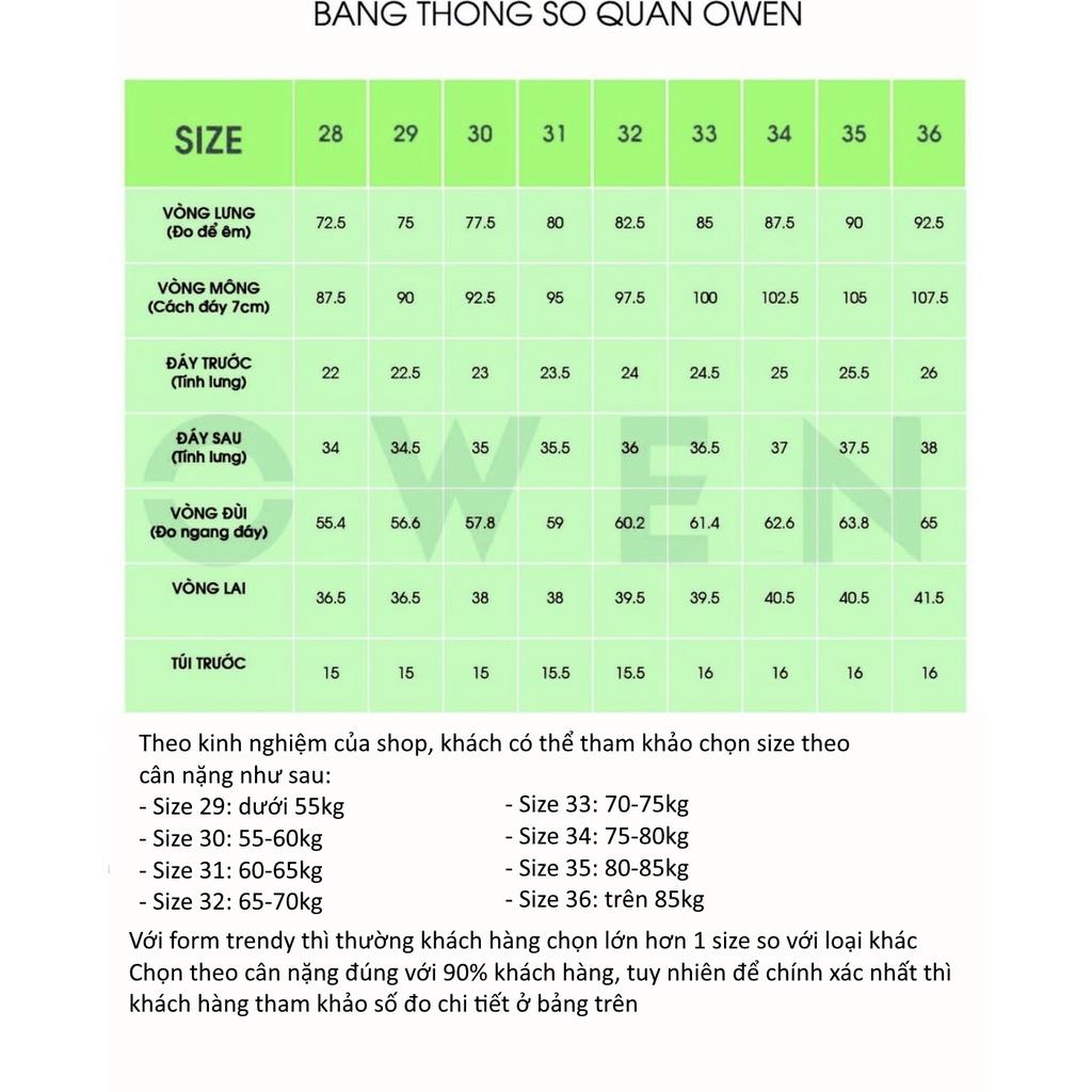 OWEN - Quần âu nam dáng SLIMFIT màu xanh 23450