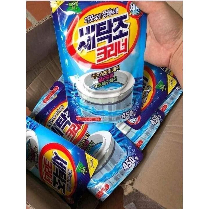 Bột tẩy, vệ sinh lồng máy giặt Hàn quốc siêu sạch gói 450 gam