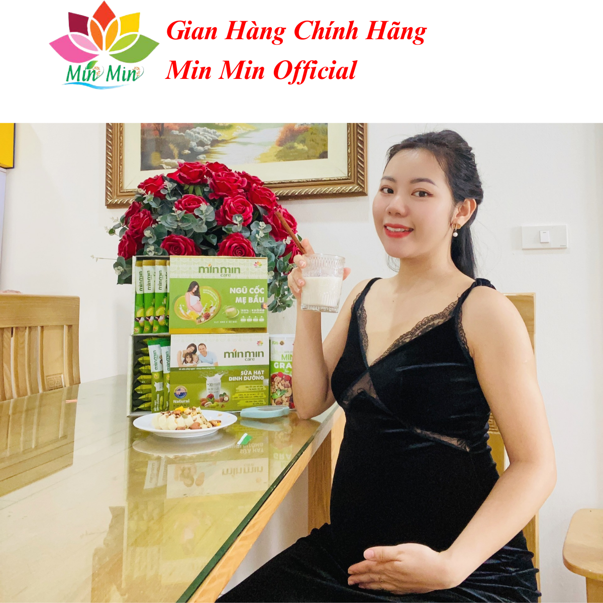 Ngũ Cốc Mẹ Bầu Min Min Care - Ngũ Cốc Bầu Min Min (1 hộp 25 gói 20gram)