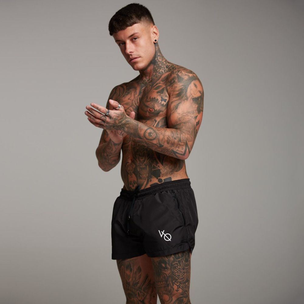 Quần short nam tập squat VQ có túi kéo khóa sâu cực đẹp