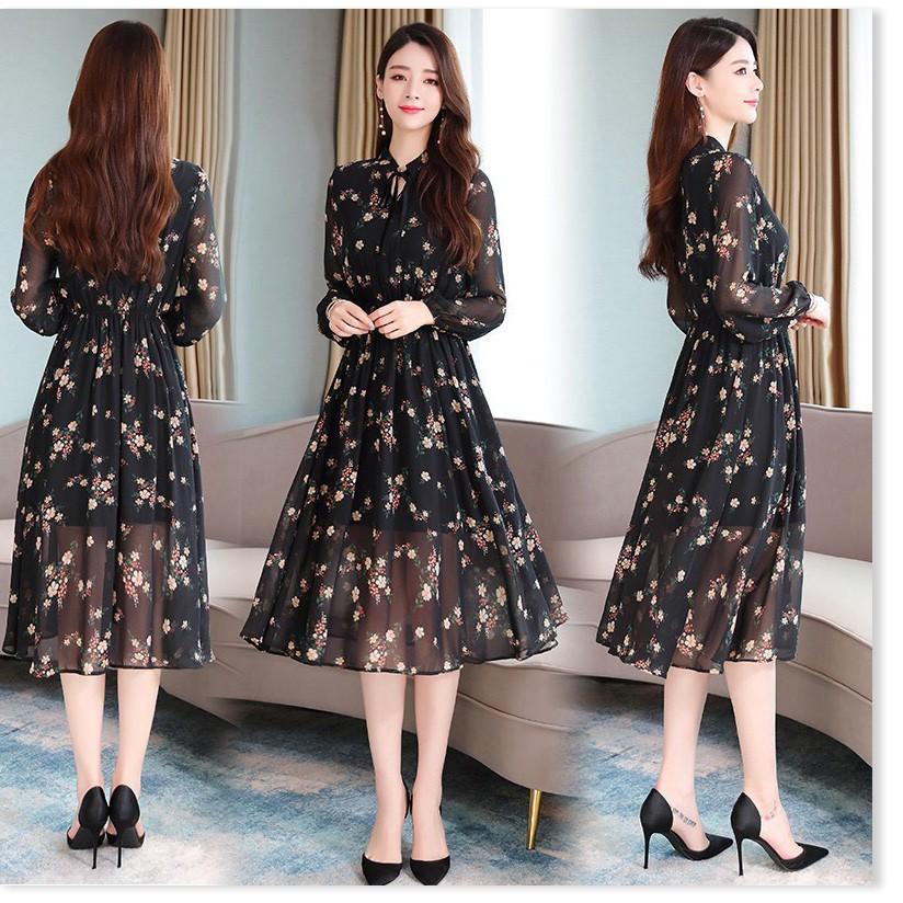 ĐẦM LỤA HOA,HỌA TIẾT ĐƠN GIẢN NHƯNG KHÔNG KÉM PHẦN SANG TRỌNG 1HIT1 FASHION