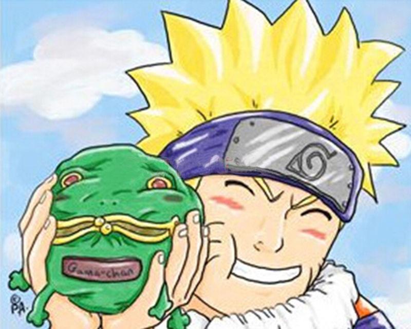 Uzumaki Naruto Hình Ếch Màu Xanh