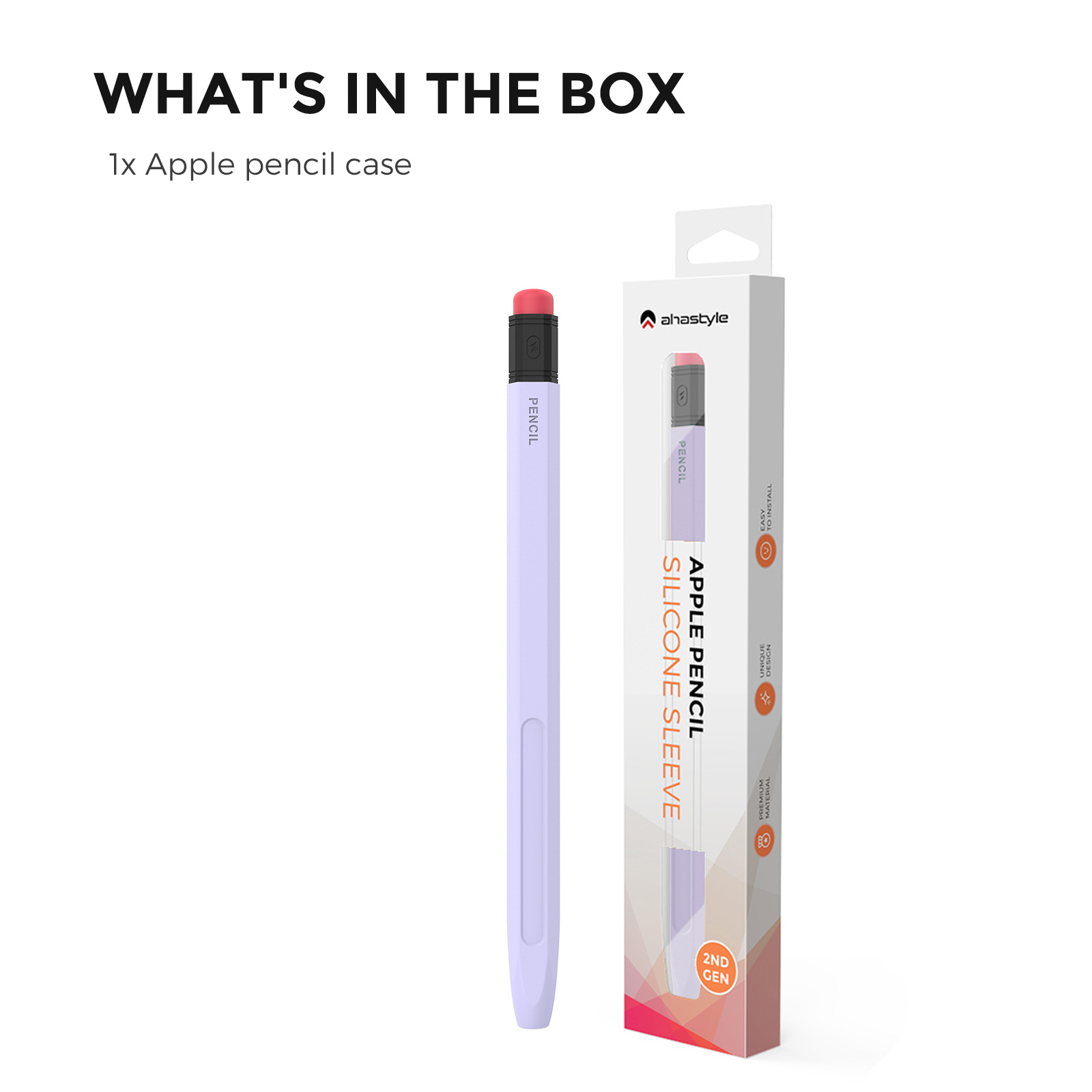 Case/ Ốp silicon kiểu bút chì cho Apple Pencil 2