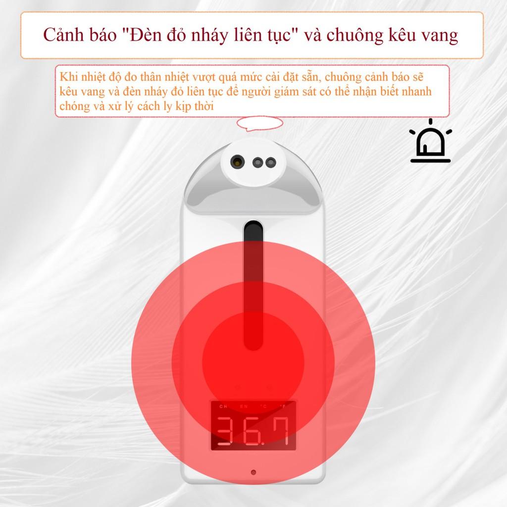 Máy Đo Thân Nhiệt Kiêm Xịt Khuẩn Rửa Tay K10 Pro có tặng kèm chân đứng - hàng cao cấp