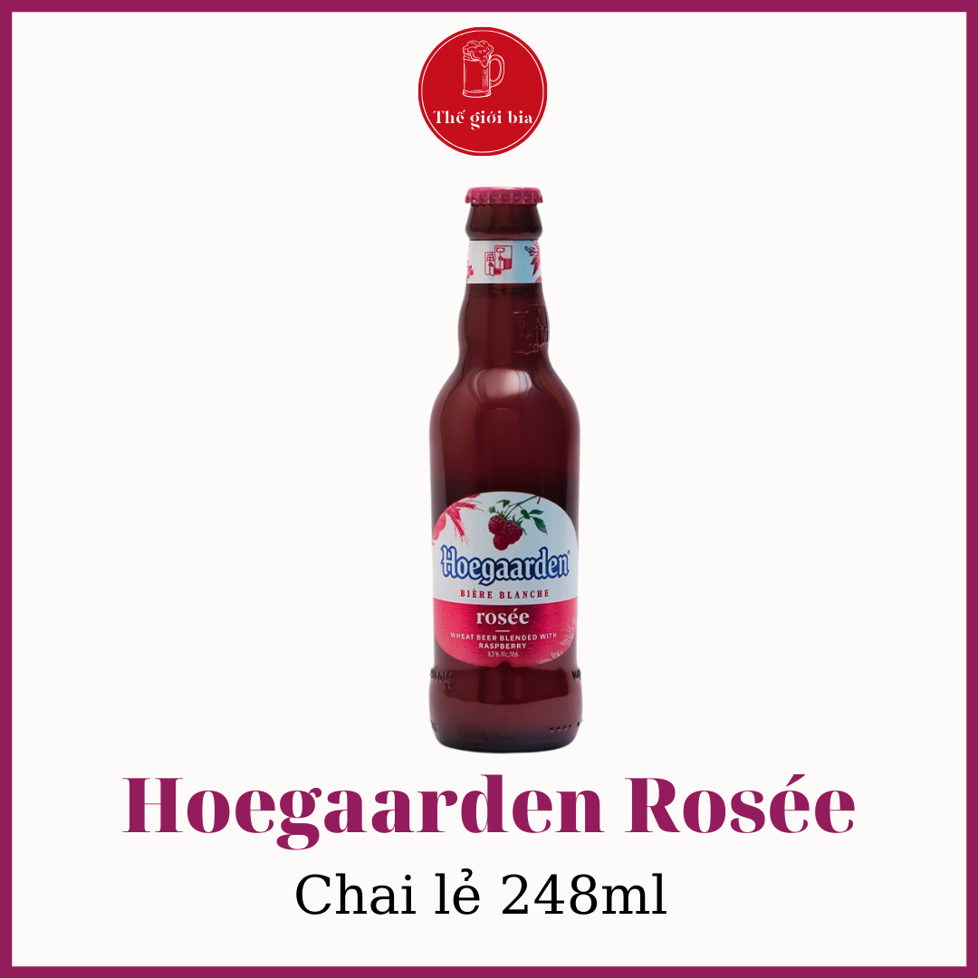 Chai bia lẻ Hoegaarden Rosée 248ml dùng thử