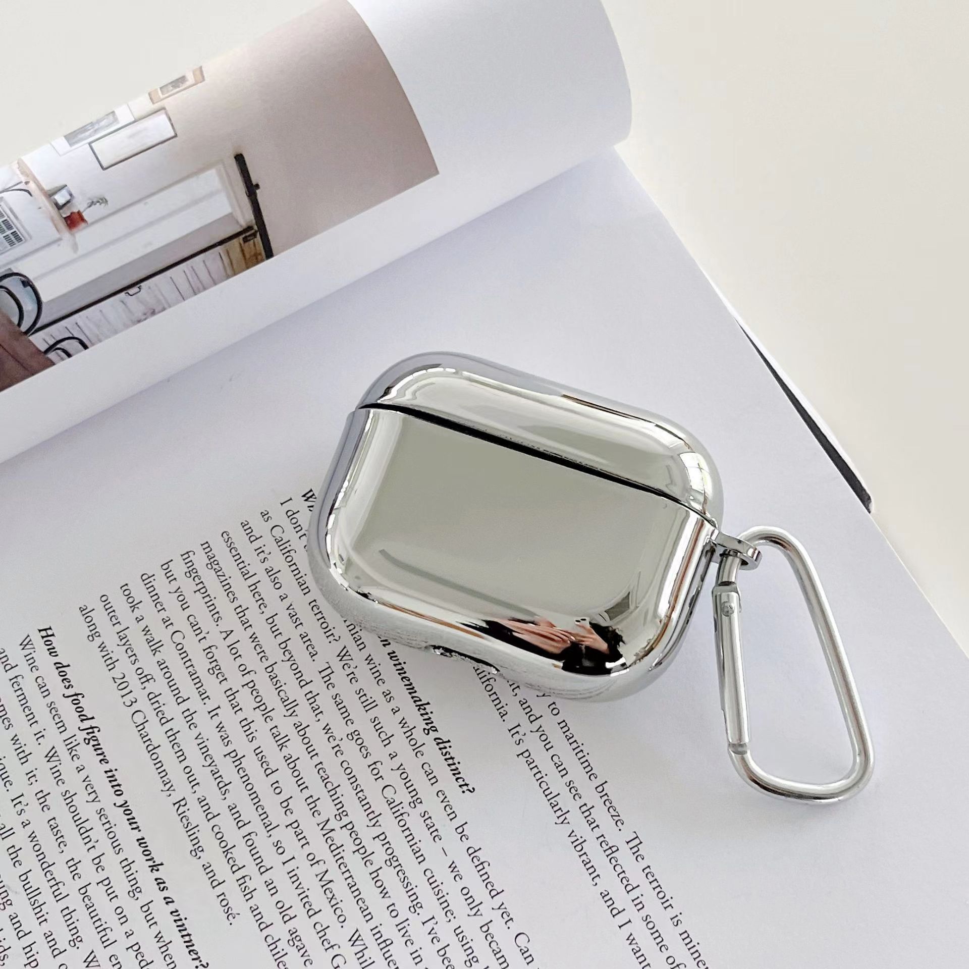 Ốp TPU Silver cho Airpods Pro 2 / Airpods 4 - Hàng Chính Hãng
