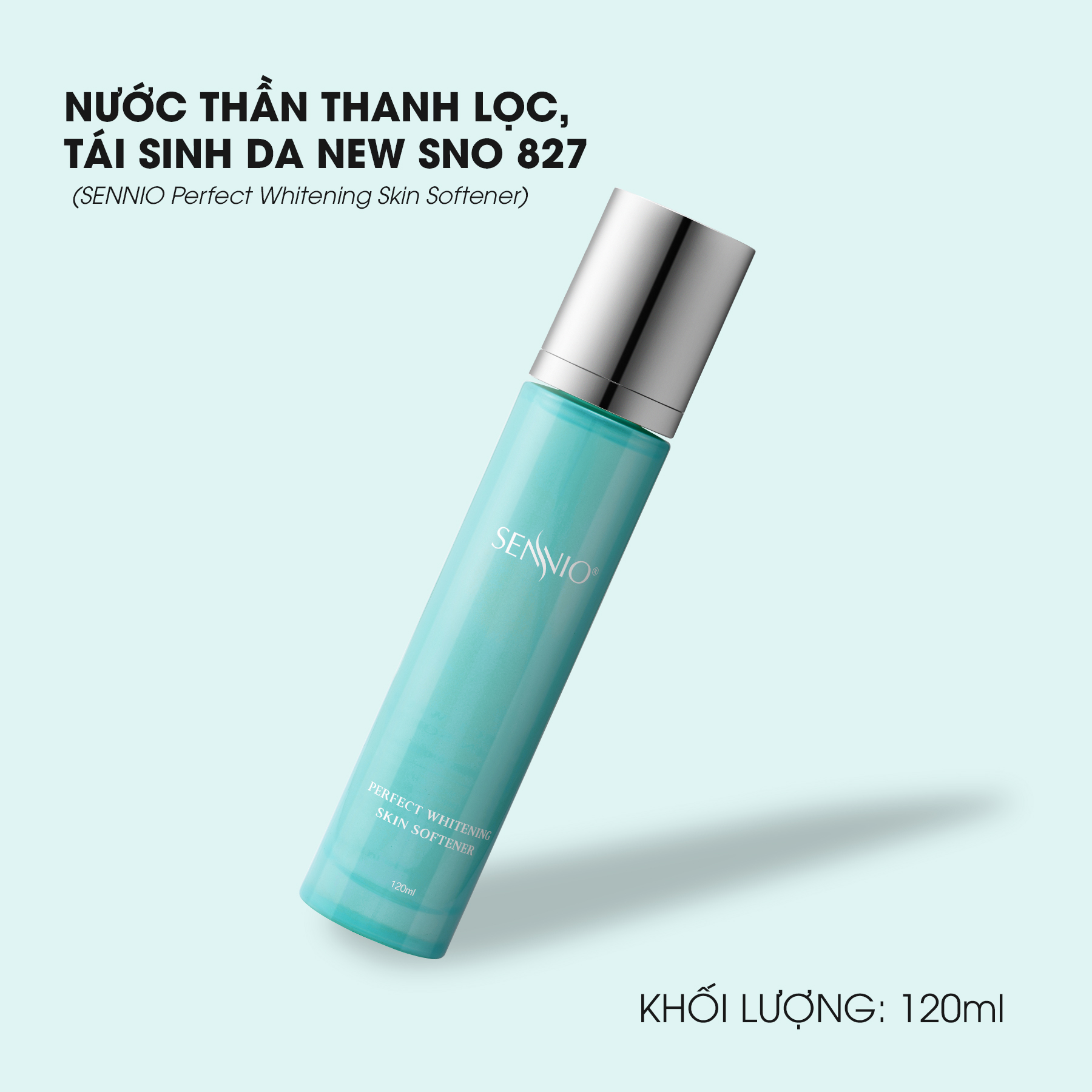 Nước hoa hồng se khít lỗ chân lông SennioPerfect Whitening Skin Softner cấp ẩm tái tạo và phục hồi da 120ml SNO 827