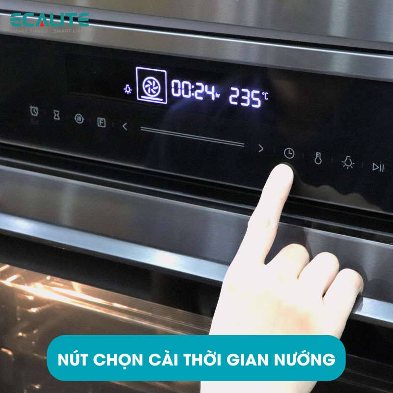 Lò Nướng Âm Tủ Ecalite EOV-JA7060BL - 70L - 9 Chức Năng Nướng - Điều Khiển Cảm Ứng - Hàng Chính Hãng