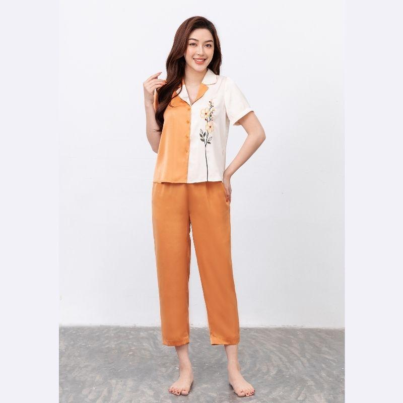 Pijama bộ ngắn tay nữ thêu Freedy - WPN1233