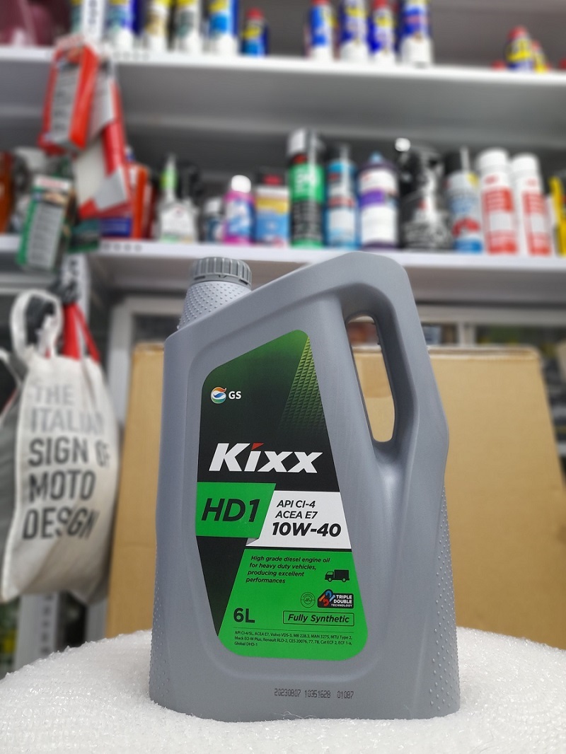 Nhớt Động Cơ Máy Dầu KIXX HD1 CI-4 E7 10W40 6L | Nhập khẩu Hàn Quốc