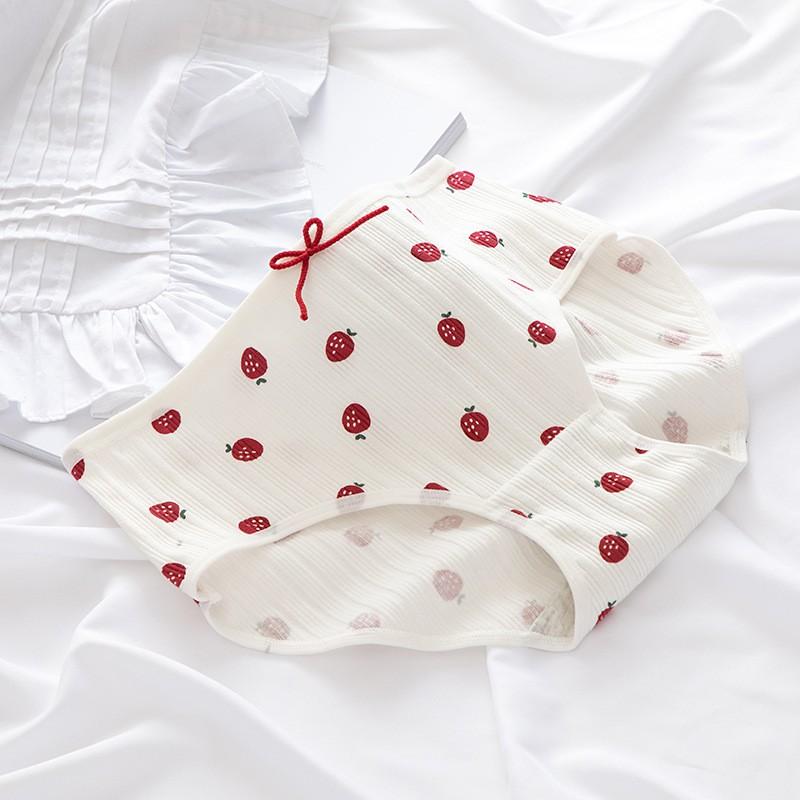 Quần Lót Cotton Co Dãn 4D Tim Đỏ