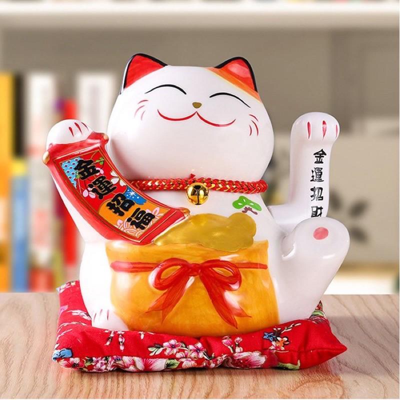 Mèo thần tài vẫy tay - cao 16 - 18cm