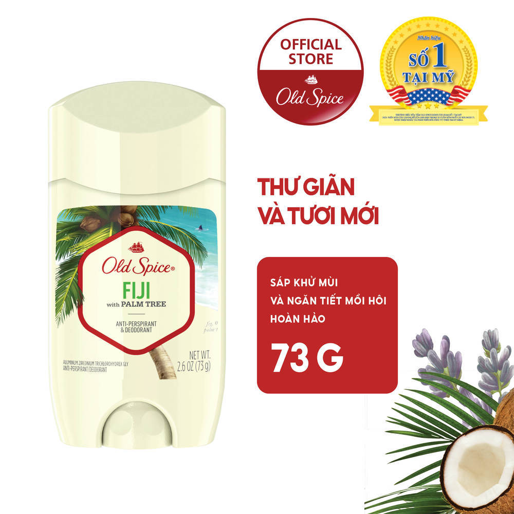 Sáp khử mùi cơ thể Old Spice Fiji 73g - USA