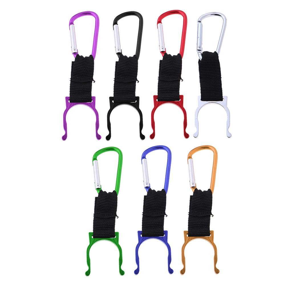 Mini Water Bottle Carabiner D Fast Hanging Buckle for Riding White