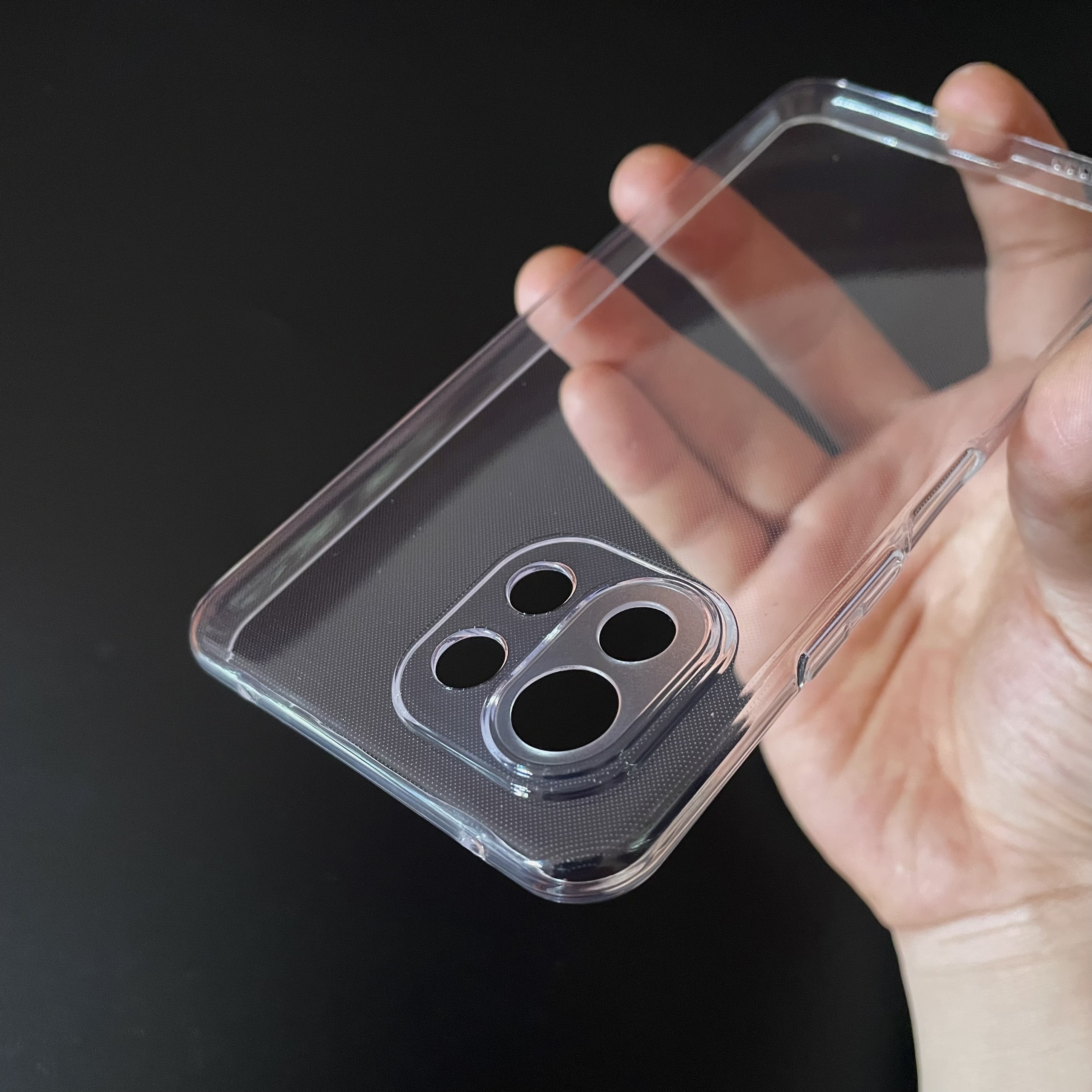 Ốp lưng silicon Gor cho Xiaomi Mi 11 Lite siêu mỏng, có gờ bảo vệ camera- Hàng nhập khẩu