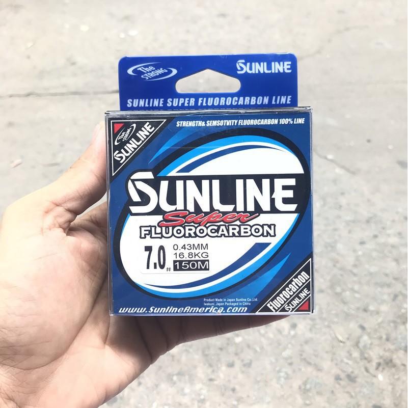 Dây cước câu cá Tàng Hình SUNLINE Fluorocarbon dài 150m ( ĐỦ SIZE ) - Dây cước câu cá Nhật Bản Siêu Bền ( rẻ vô địch )