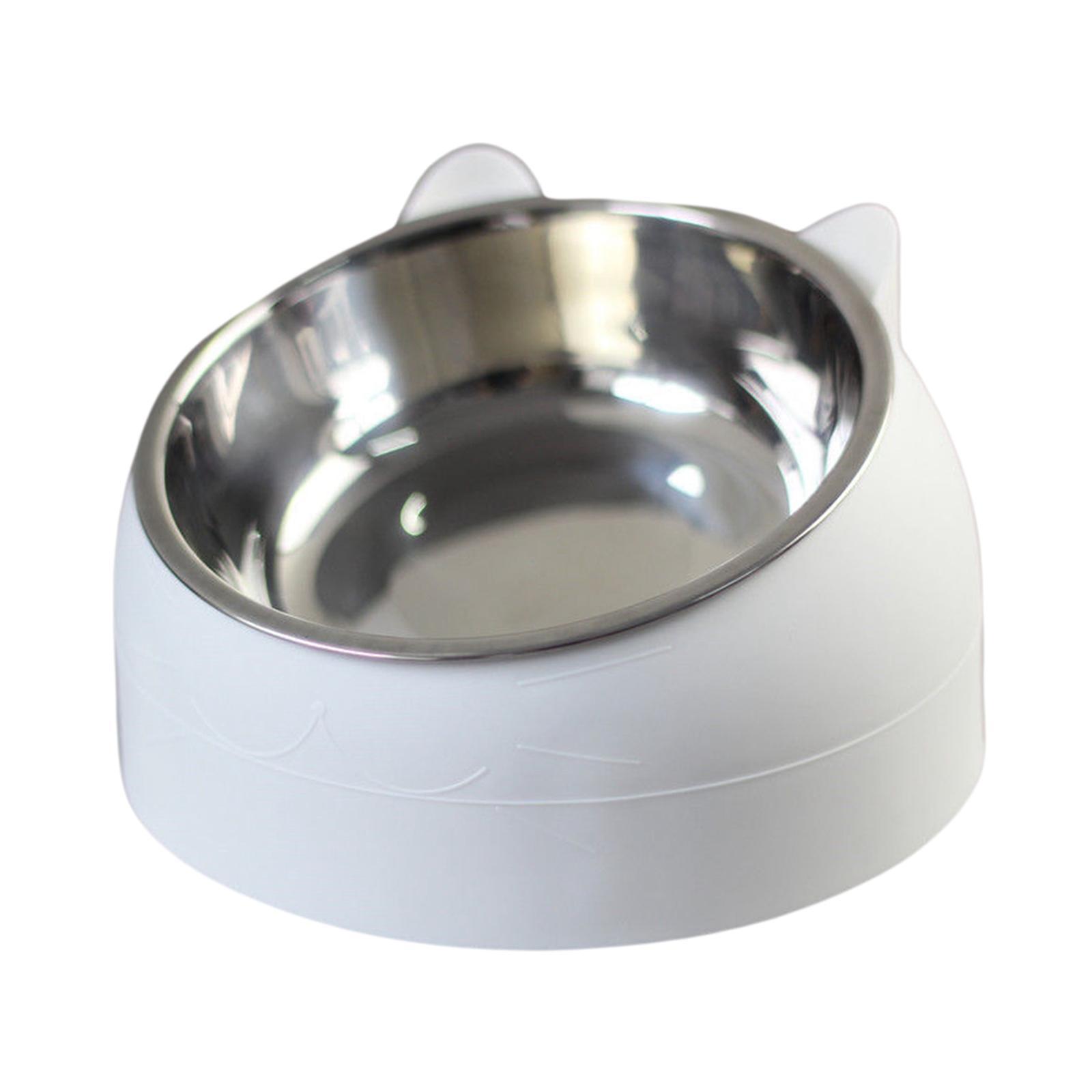 2x Cats Feeder Raised Food Feeder Neck Protective Bowls