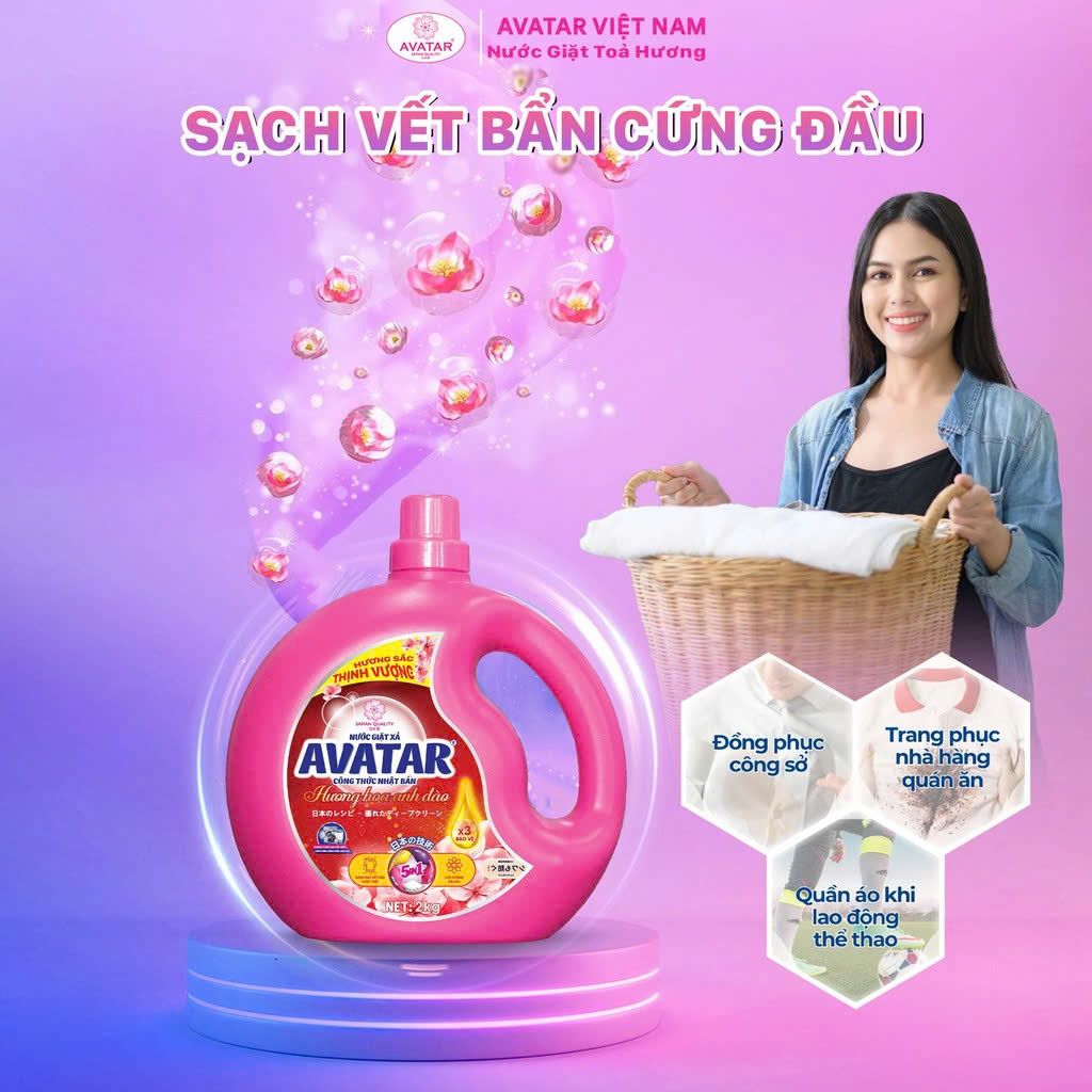 Combo 2 Nước Giặt Xả Hương Nước Hoa Avatar ( 02 Mùi Hương )