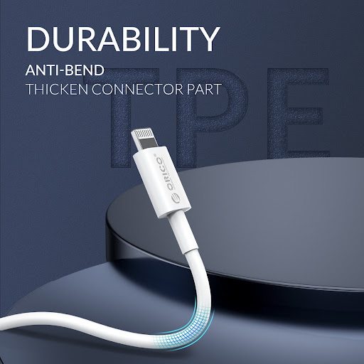 Cáp sạc và truyền dữ liệu ORICO AL01-10-WH cổng USB A ra Light ( 1 mét ) - Hàng Chính Hãng