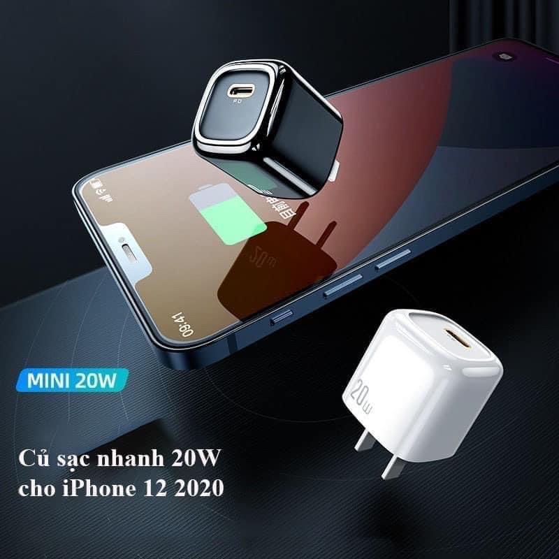 Củ Sạc PD 20W Dành Cho IP12 Series Siêu Nhỏ Gọn, Sạc Không Gây Nóng Máy