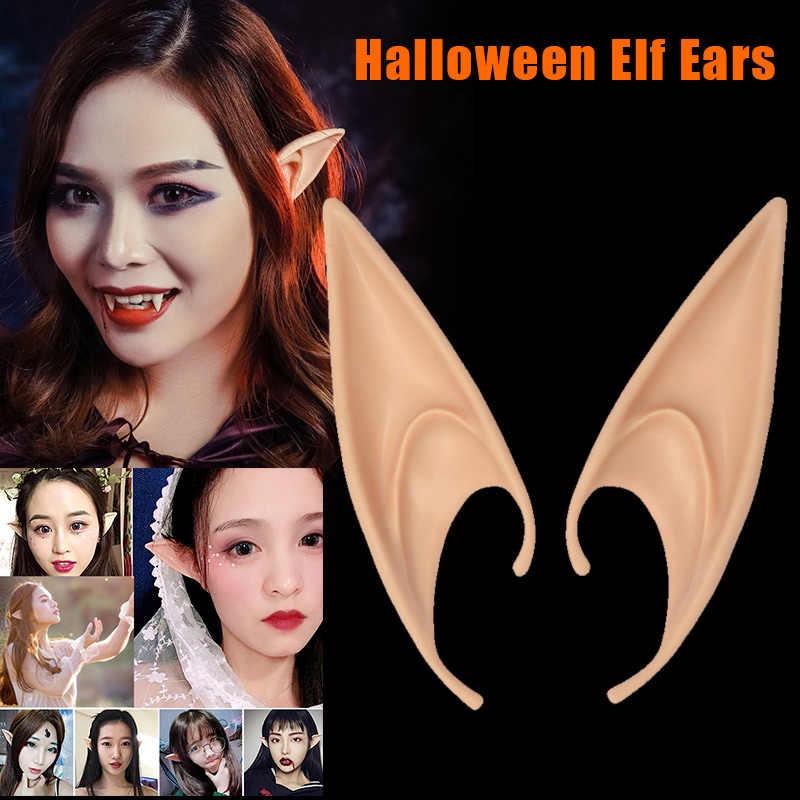 Set 2 Tai yêu tinh giả hoá trang ngày lễ Halloween độc đáo thời trang