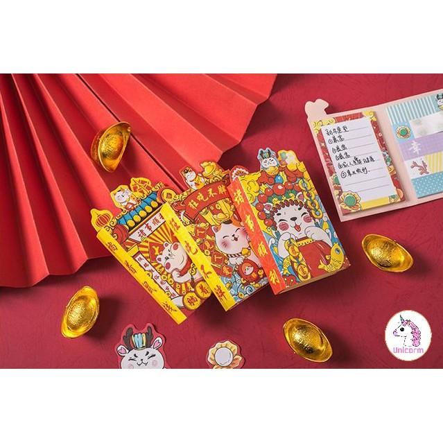 Giấy ghi chú note nhiều mèo thần tài ( 640 tờ )