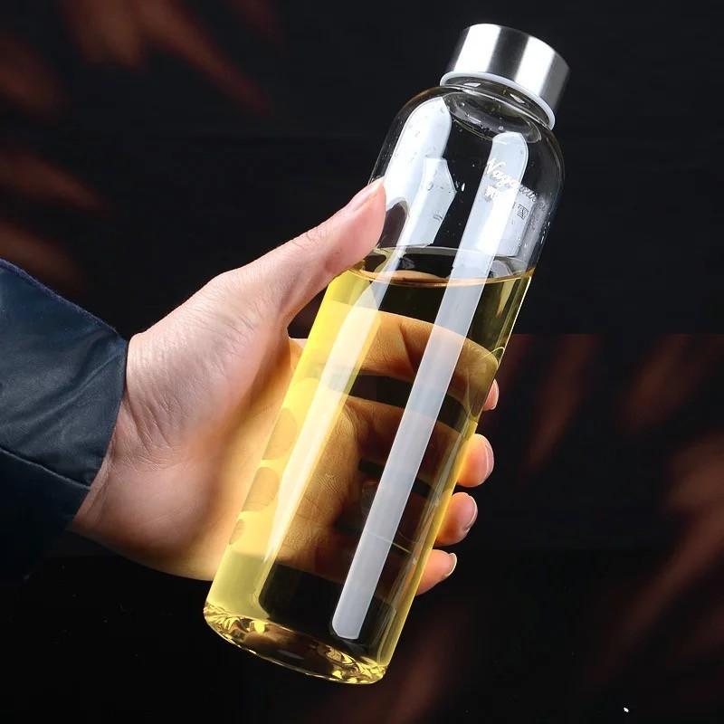 Bình Thủy Tinh 300ml & 500ml Đựng Nước Có Dây Xách Cao Cấp ZA14