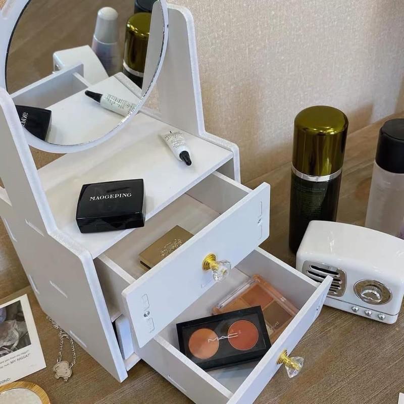 Tủ gương mèo đựng mỹ phẩm mini