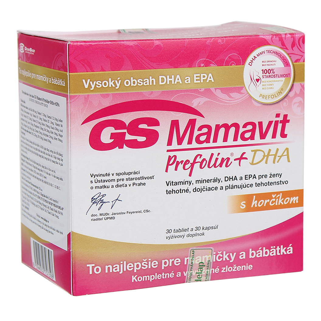 GS Mamavit Prefolin DHA Cung Cấp Dưỡng Chất Cần Thiết Cho Phụ Nữ Mang Thai Và Cho Con Bú