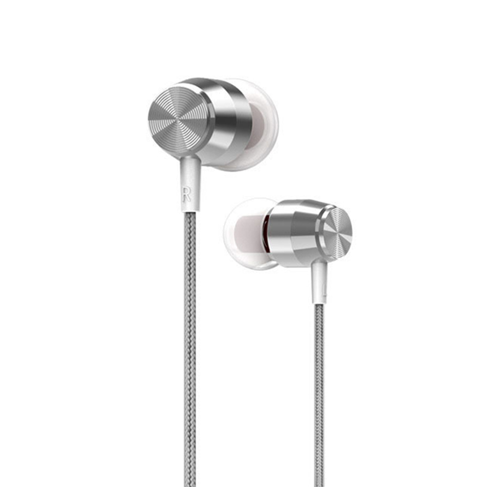 Tai Nghe Kim Loại Nhét Tai Âm Thanh Nổi Có Dây 3.5mm Cho Điện Thoại Thông Minh Với Micrô Nội Tuyến