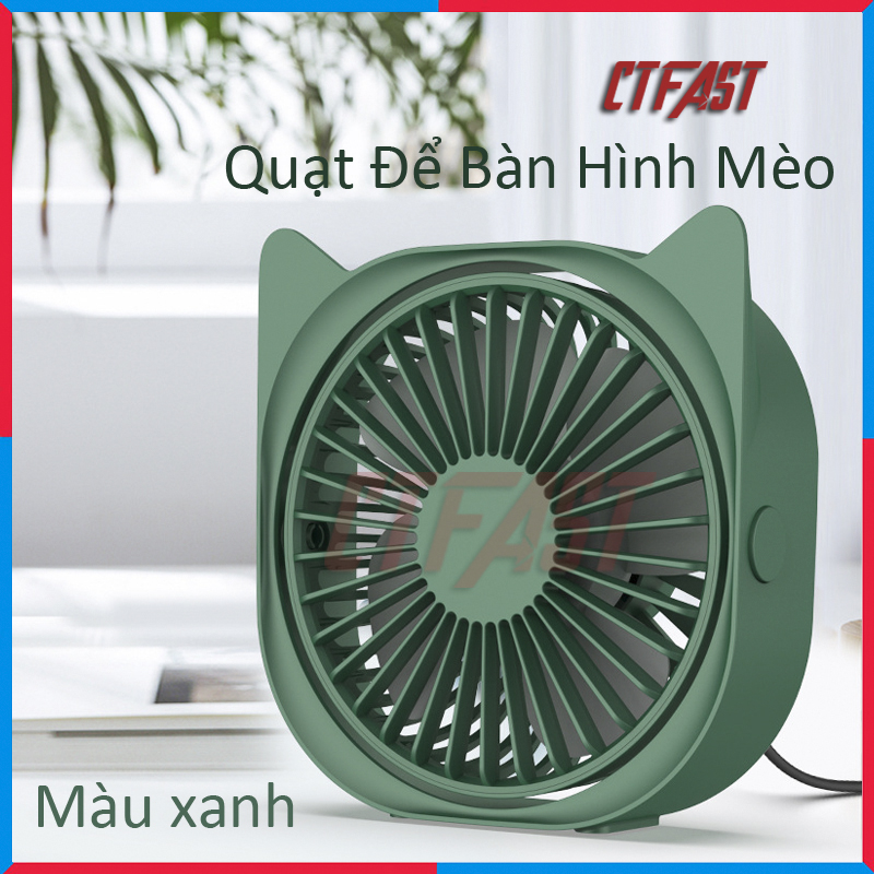 Hình ảnh Quạt mini để bàn, quạt USB tích điện cầm tay CTFAST - M109 : Thiết kế thông minh 3 tốc độ làm mát, chất liệu cao cấp bền bỉ, điều chỉnh 360 độ, không gây ồn, pin sạc 1200mah, dễ dàng mang theo sử dụng - hàng chính hãng