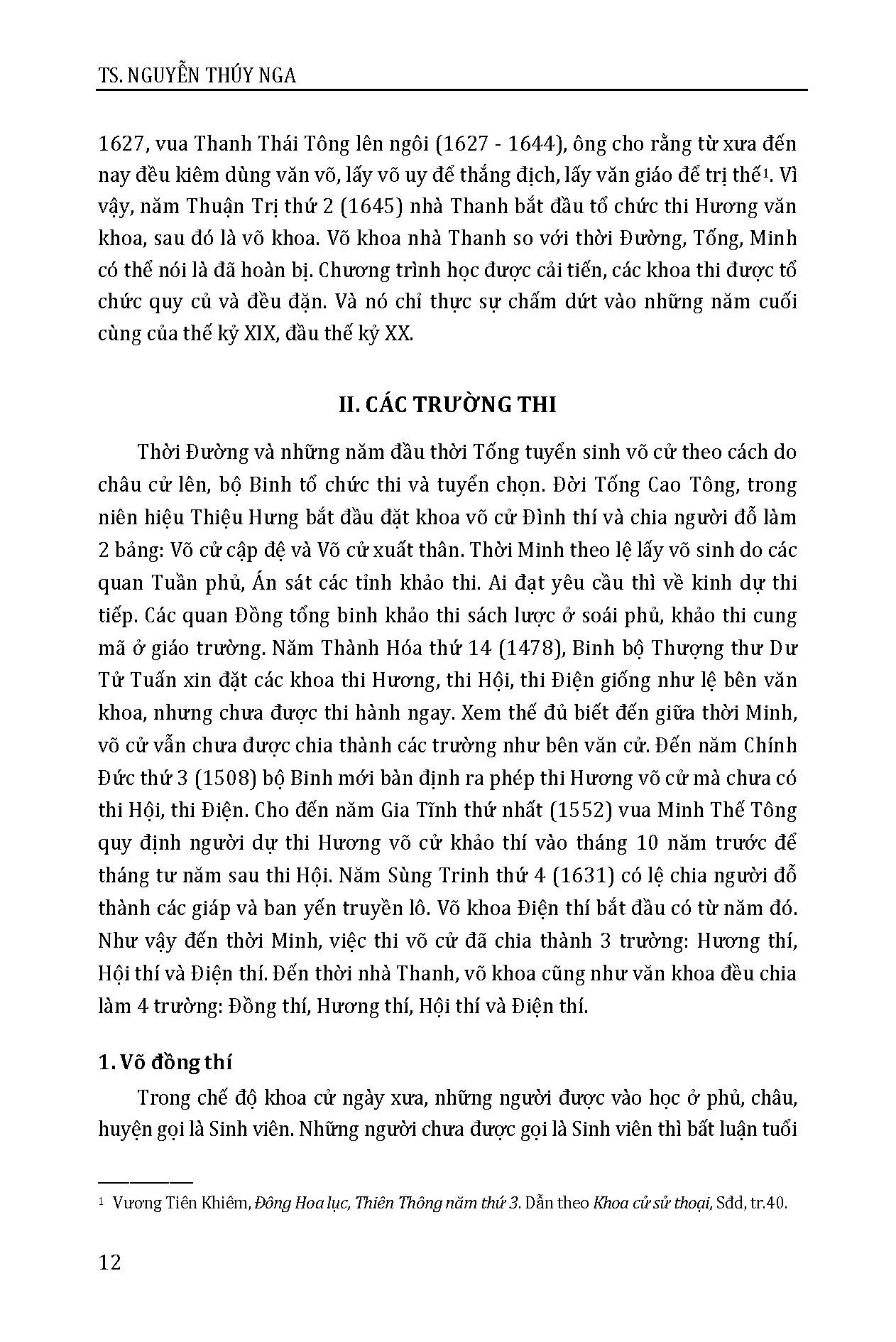 Võ Cử Và Người Đỗ Võ Khoa Ở Nước Ta