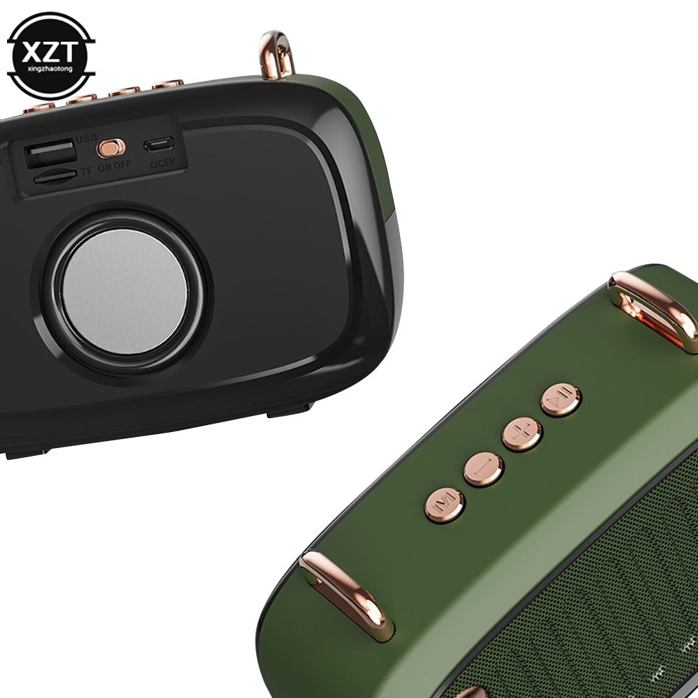 Người loa bluetooth di động mới BS32D Người loa loa liên lạc Subwofer Subwater Creative đa chức năng loa không dây Mini FM Radio Màu sắc: Đen