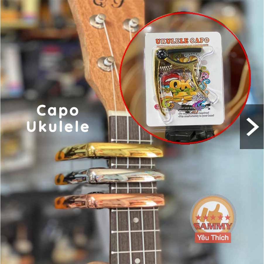 CAPO UKULELE ROCK MUSIC VÀNG GOLD / SILVER / HỒNG ROSE GOLD