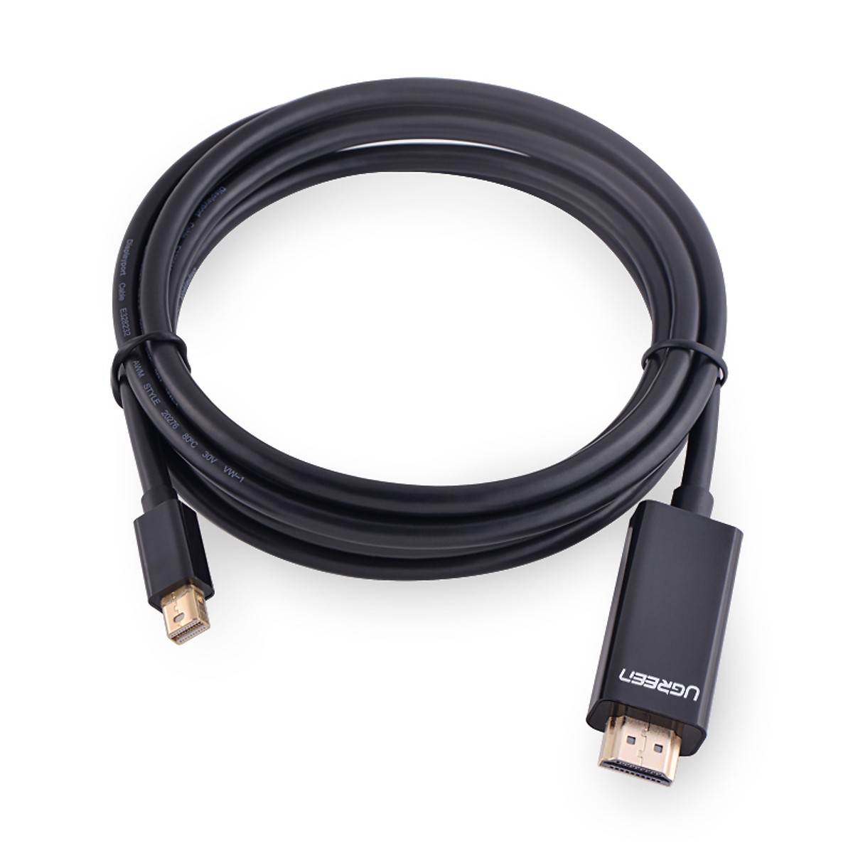 Bộ chuyển đổi tín hiệu Mini DisplayPort sang HDMI 3M màu đen UGREEN 10436Md101 - Hàng Chính Hãng
