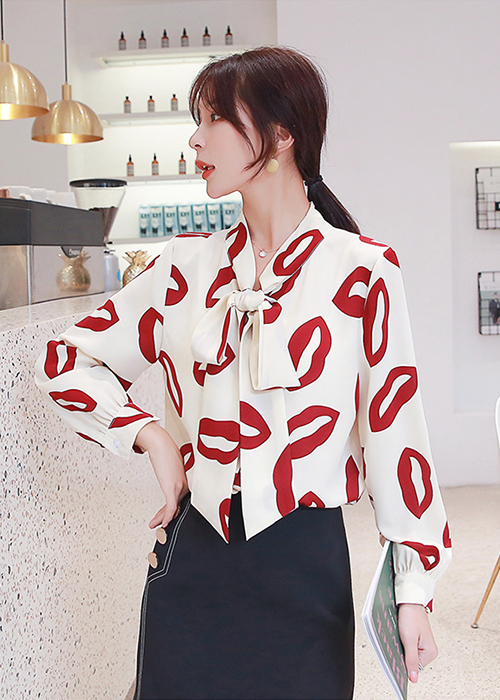 Áo Sơ Mi Nữ Thắt Nơ Cổ Thanh Lịch