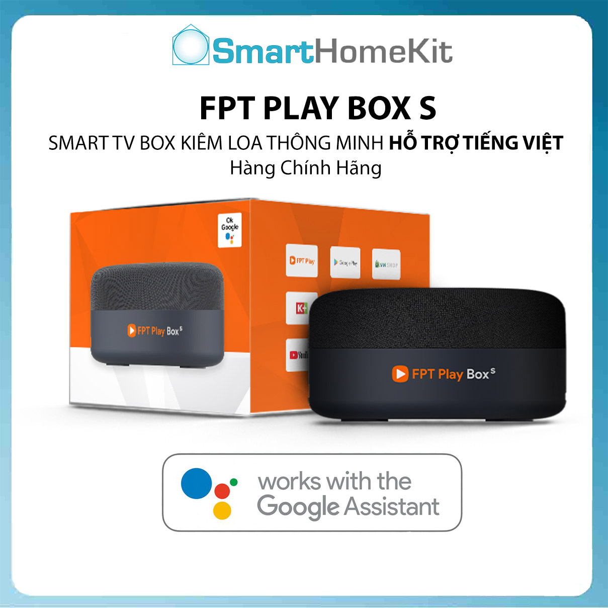 FPT Play Box S – Smart Tivi Box kết hợp Loa tiếng Việt - Hàng Chính Hãng