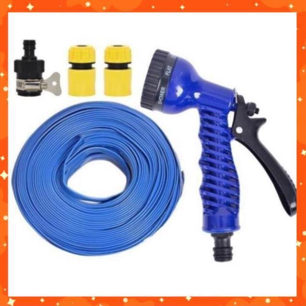Bộ dây tăng áp 3 lần vòi xịt nước rửa xe, tưới cây loại 15m 206843