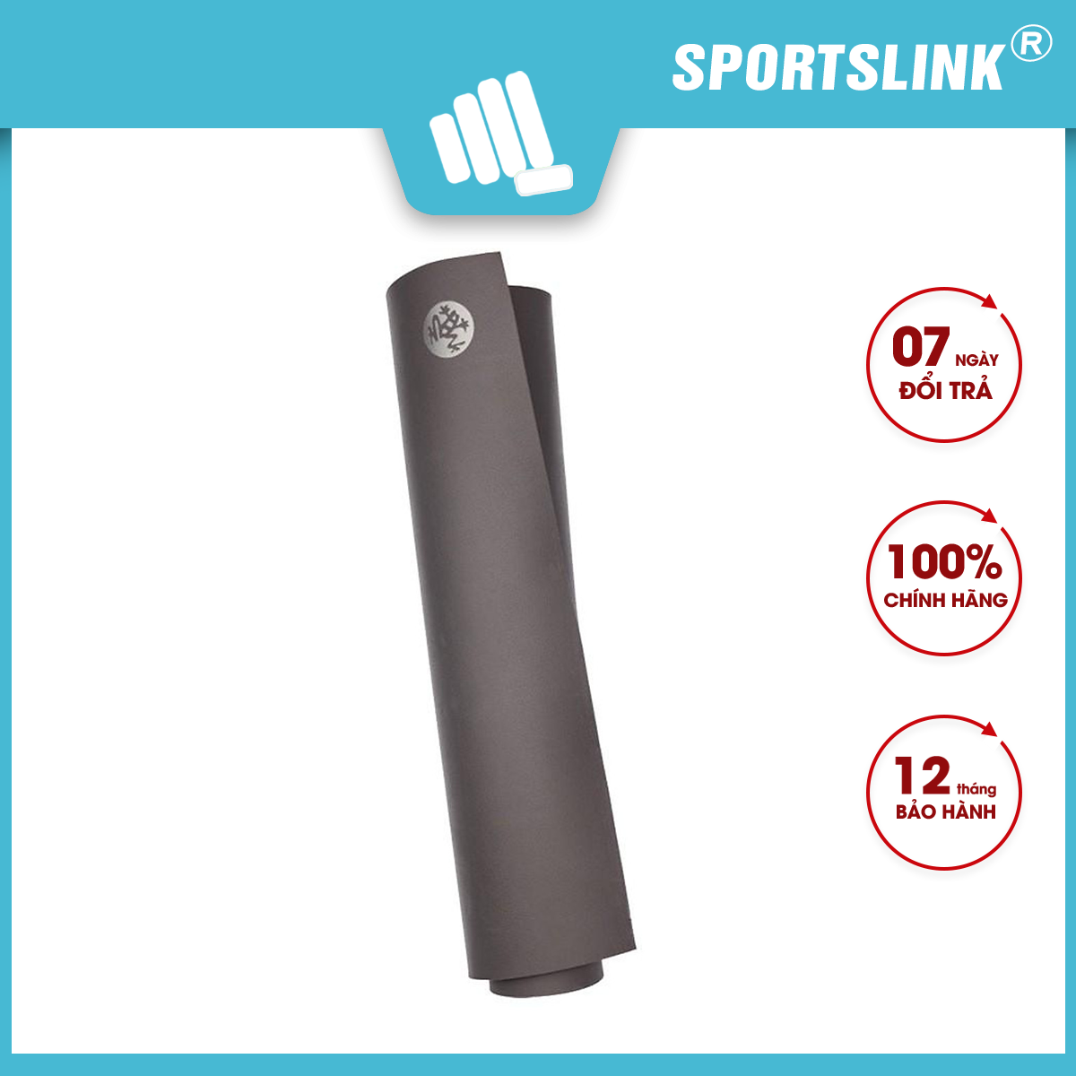 Thảm tập yoga Sportslink Manduka GRP 6mm - Steel Grey